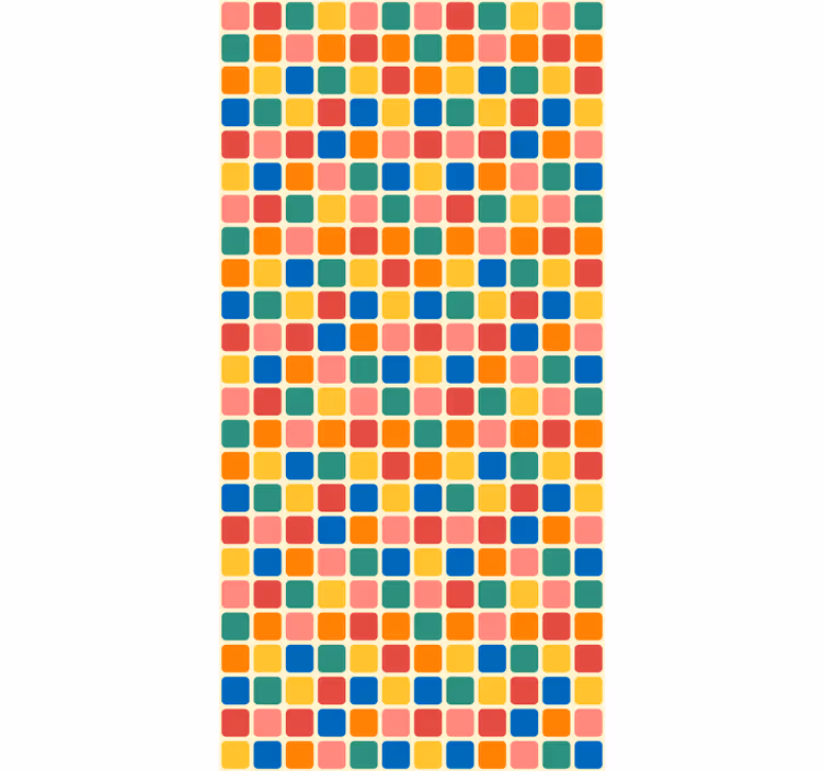 Kancelářská tapeta barevné čtverce - TenStickers