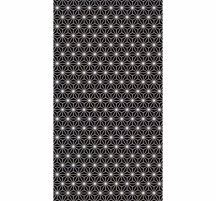 Kancelářská tapeta geometrické diamanty černobílé - TenStickers