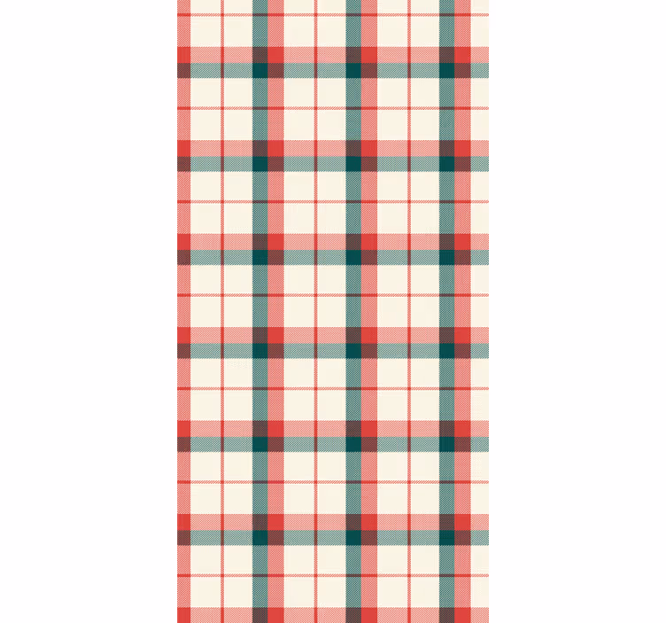 Kancelářská tapeta vánoční tartan - TenStickers