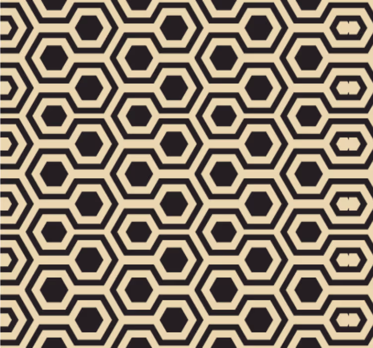 Kancelářská tapeta s geometrickým hexagonálním vzorem - TenStickers