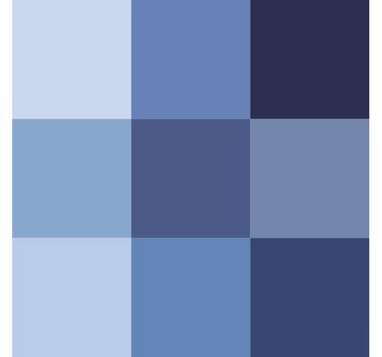 Kancelářská tapeta moderní modré dlaždice - TenStickers