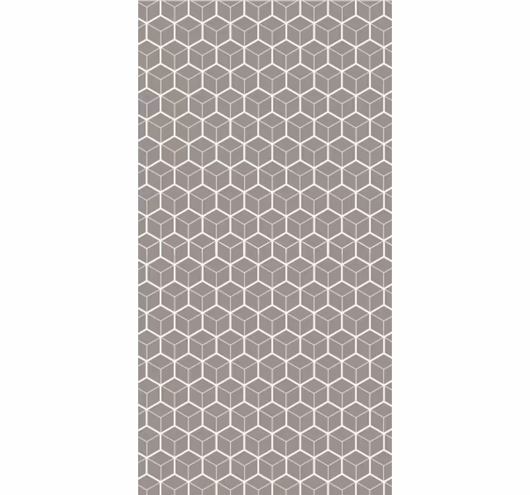 Kancelářská tapeta šedobílý hexagonový vzor - TenStickers