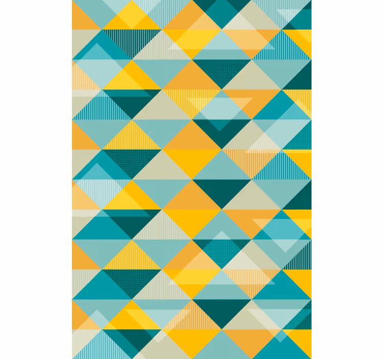 Tapeta pro chodby geometrické trojúhelníky - TenStickers
