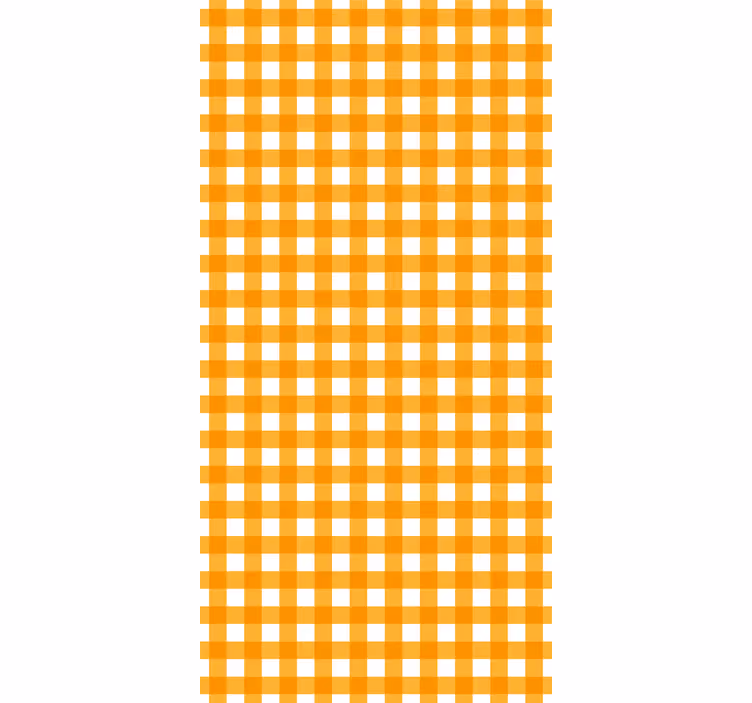 Tapeta pro chodby s oranžovými a bílými vzory - TenStickers