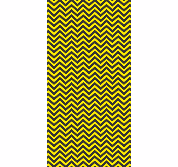 Tapeta pro chodby černobílý zigzag design - TenStickers