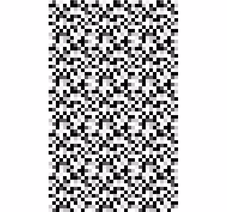 Tapeta pro chodby s monochromatickým pixelovým vzorem - TenStickers