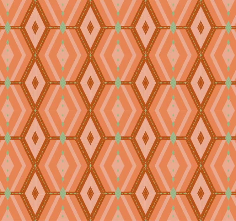 Tapeta pro chodby geometrické podzimní odstíny 30s - TenStickers