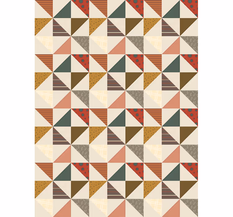 Tapeta pro jídelny s geometrickým trojúhelníkem - TenStickers