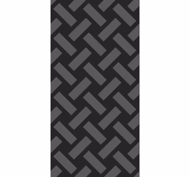 Tapeta pro jídelny s geometrickým černým vzorem - TenStickers