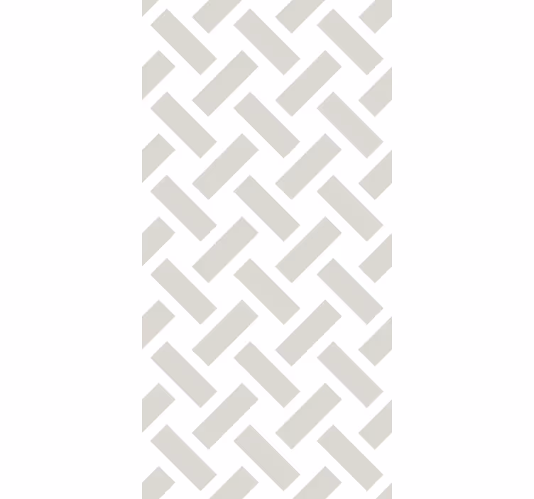 Tapeta pro jídelny geometrický bílý čtvercový vzor - TenStickers