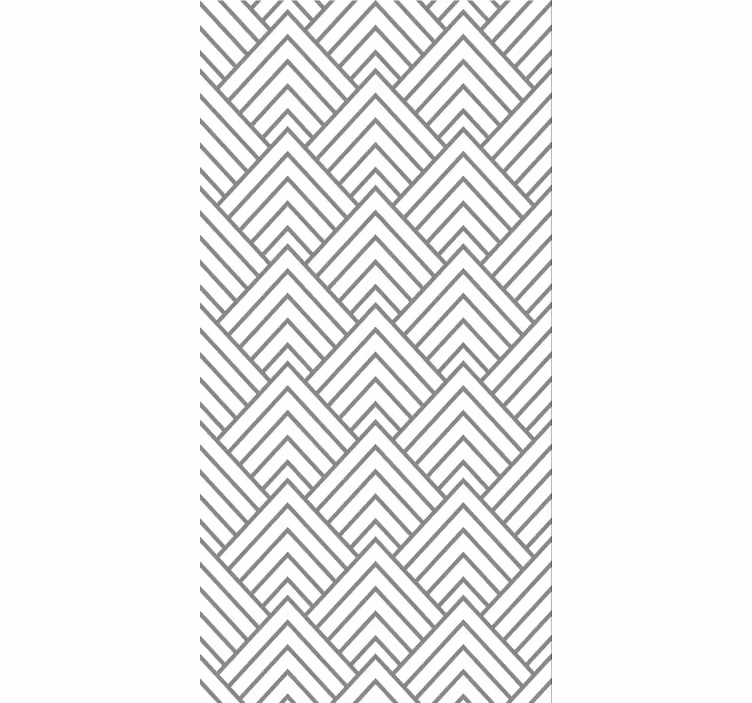 Tapeta pro jídelny s geometrickým bílým trojúhelníkem - TenStickers