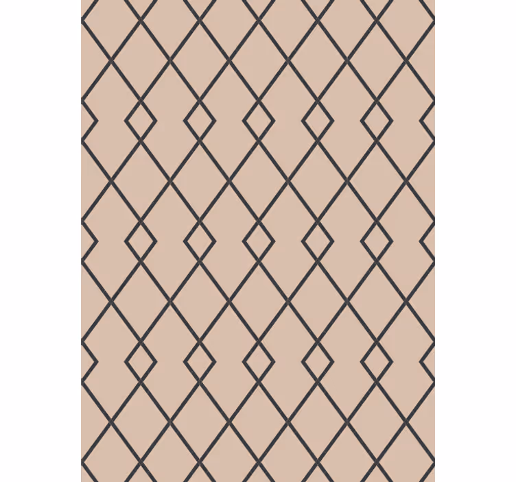 Tapeta pro jídelny geometrický béžový diamantový vzor - TenStickers