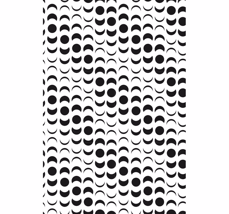 Tapeta pro jídelny monochromatické půlměsíce - TenStickers