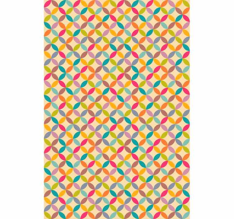 Tapeta pro jídelny barevná geometrie - TenStickers