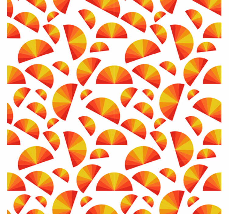 Geometrická tapeta s kruhovým vzorem - TenStickers