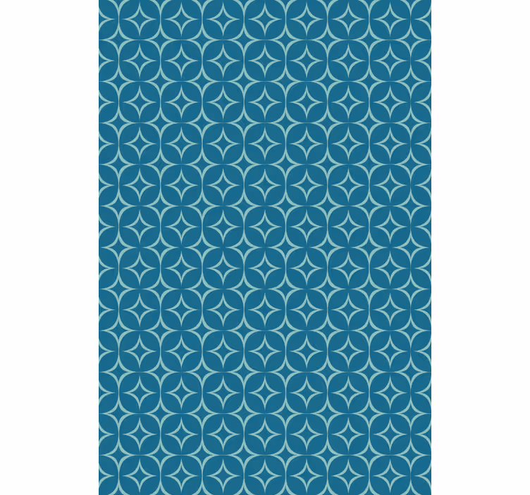 Geometrická tapeta modré elegantní kruhy - TenStickers