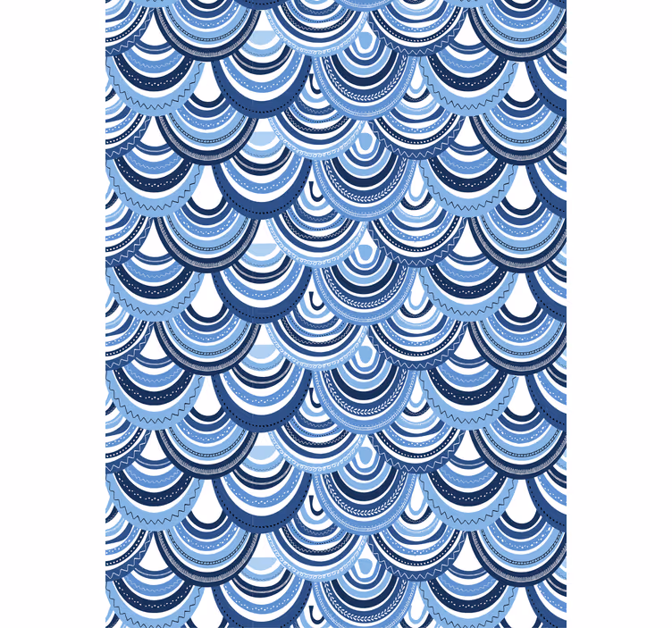 Geometrická tapeta vlnový vzor - TenStickers