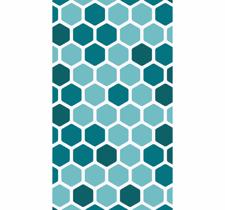 Geometrická tapeta s motivem zeleného plástu - TenStickers