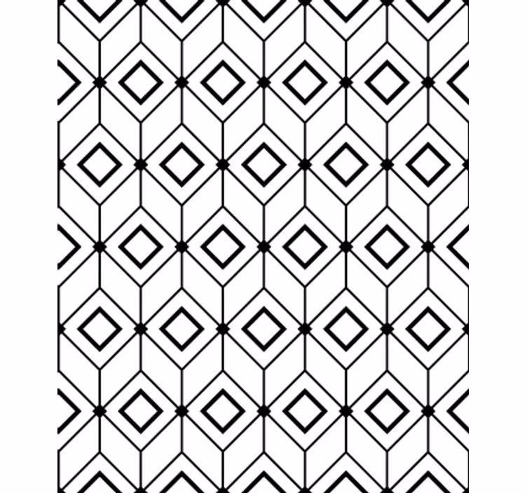 Geometrická tapeta s moderními diamantovými prvky - TenStickers