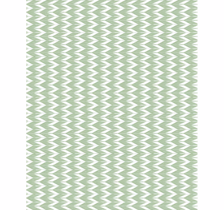 Geometrická tapeta chevron vzor zelená - TenStickers