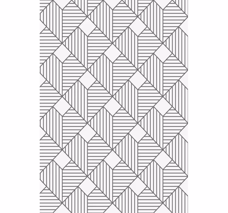 Geometrická tapeta v šedém vzorovaném stylu - TenStickers