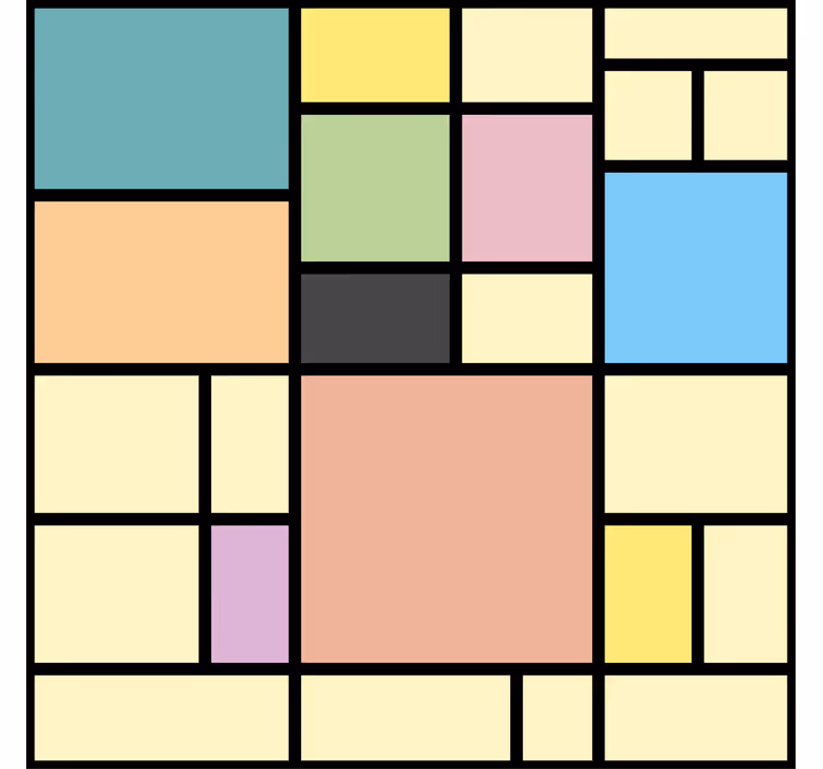 Geometrická tapeta Živá geometrie - TenStickers