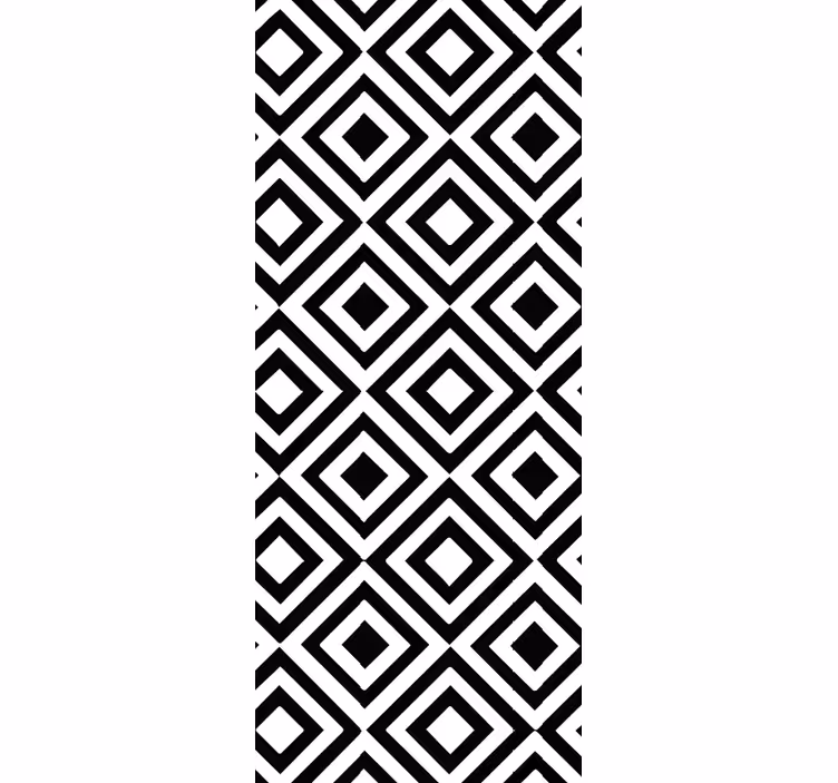 Geometrická tapeta černobílá - TenStickers