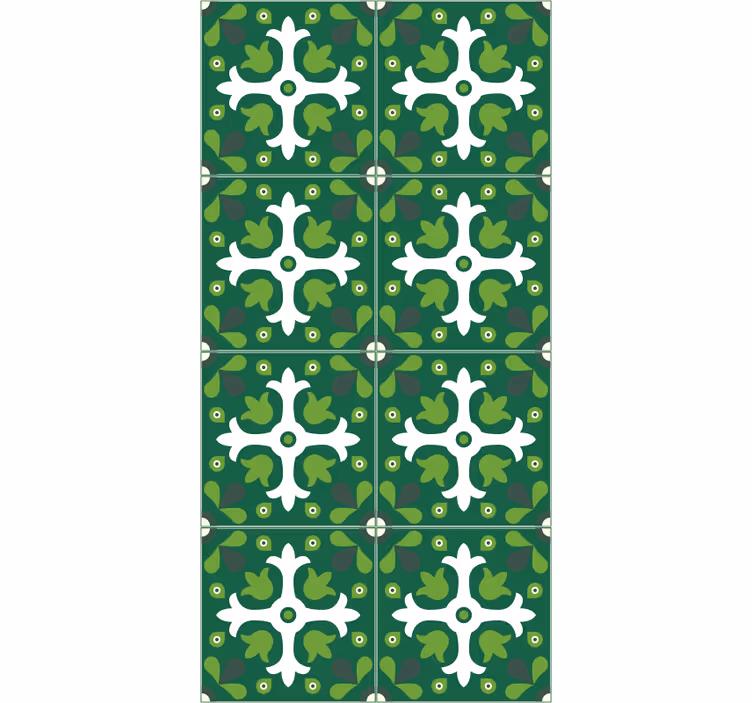 Příroda tapeta smaragdový botanický tisk - TenStickers