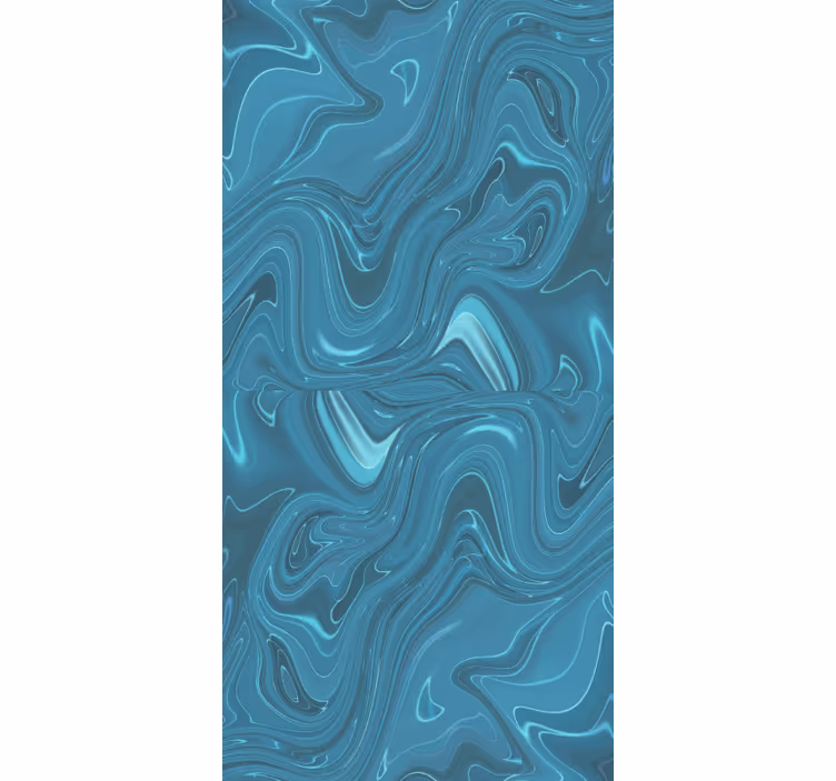 Mramorová tapeta v barvách vířícího oceánu - TenStickers