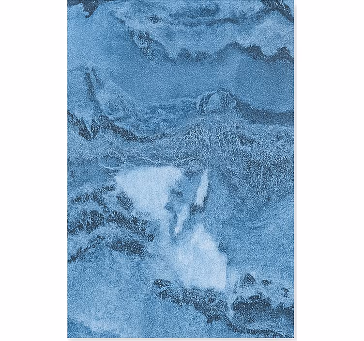 Mramorová tapeta s hlubokou modrou texturou - TenStickers
