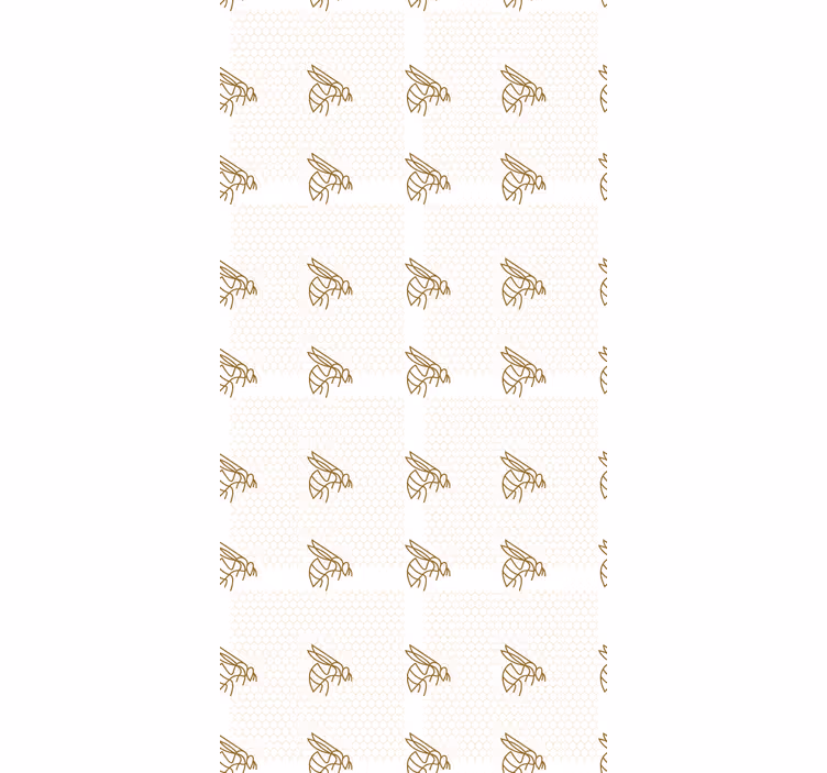 Tapeta do dětského pokoje s elegantními včelami - TenStickers
