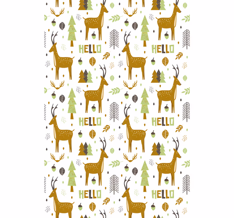 Tapeta do dětského pokoje lesní pozdrav - TenStickers
