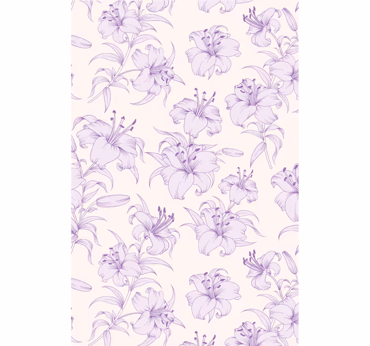 Tapeta pro chodby květinový design s lilie - TenStickers
