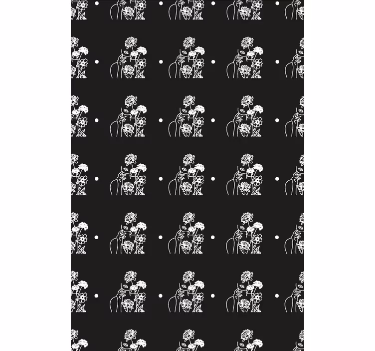 Tapeta pro chodby Černobílá silueta - TenStickers