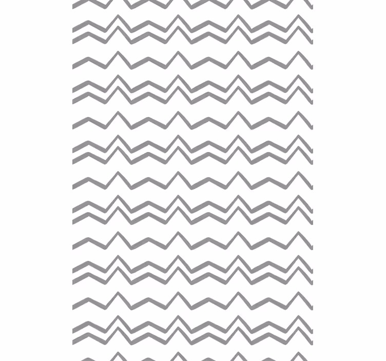 Severská tapeta s nepravidelným šedým zigzag vzorem - TenStickers