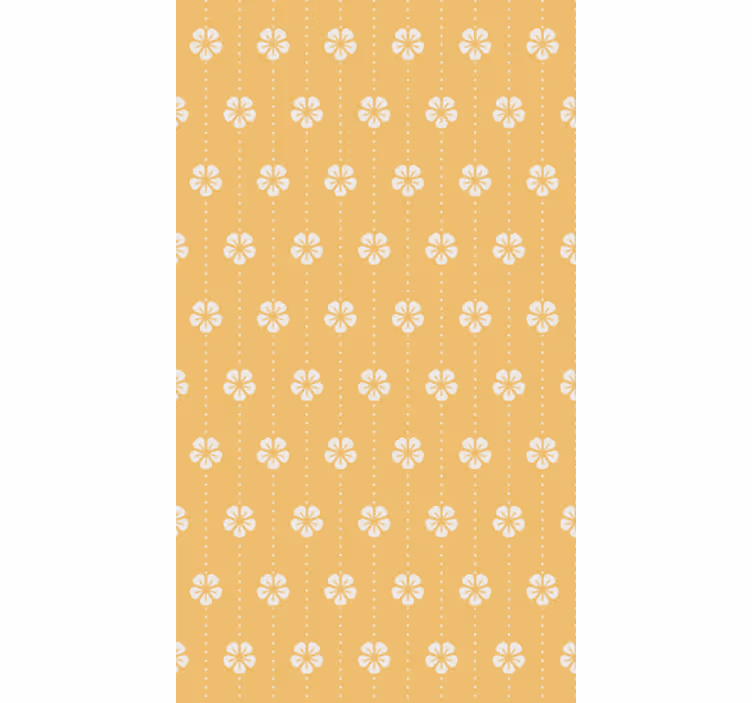 Tapeta do obývacího pokoje s elegantním květinovým vzorem - TenStickers