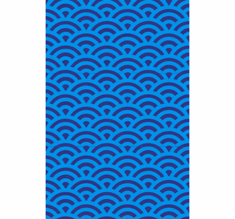Tapeta do obývacího pokoje s křivkovým vlněním - TenStickers