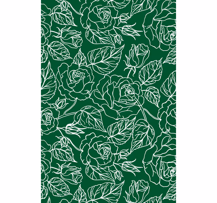 Tapeta do obývacího pokoje elegantní botanické uspořádání - TenStickers