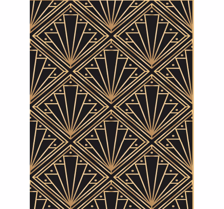 Tapeta do obývacího pokoje v art deco stylu - TenStickers