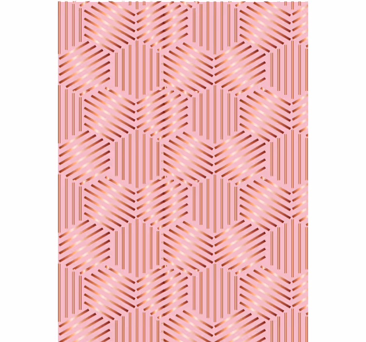 Tapeta do obývacího pokoje geometrické uspořádání - TenStickers