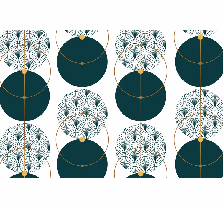 Geometrická tapeta v glamour stylu - TenStickers