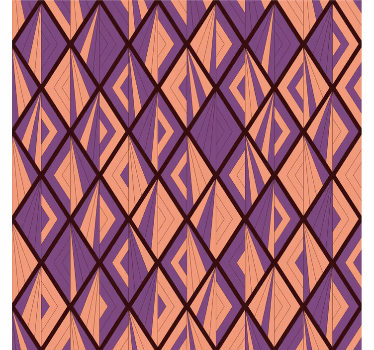 Geometrická tapeta s diamantovým motivem - TenStickers