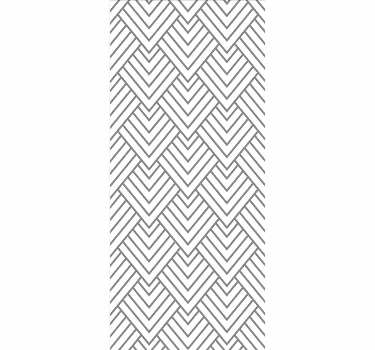 Tapeta do koupelny šedý chevron design - TenStickers