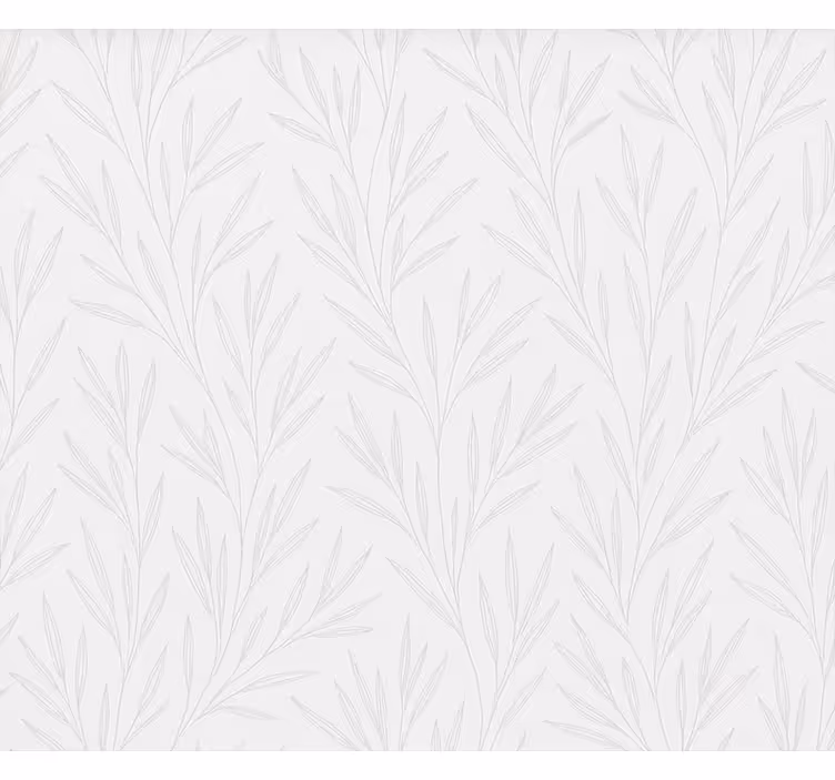 Tapeta do koupelny s jemným vzorem listů - TenStickers