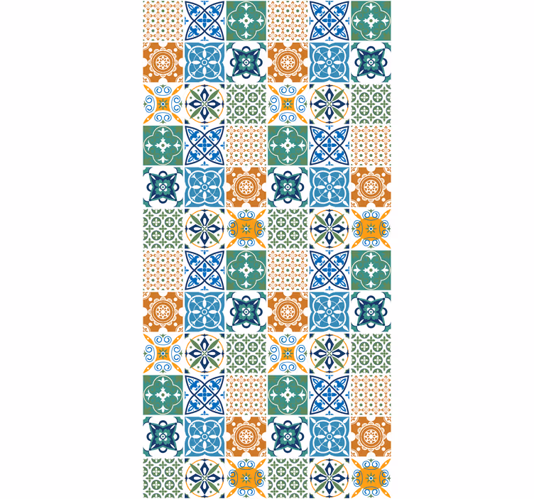 Kuchyňská tapeta s mixem porcelánových dlaždic - TenStickers