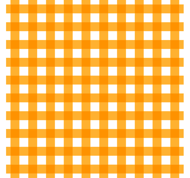 Kuchyňská tapeta s oranžovým kostkovaným vzorem - TenStickers