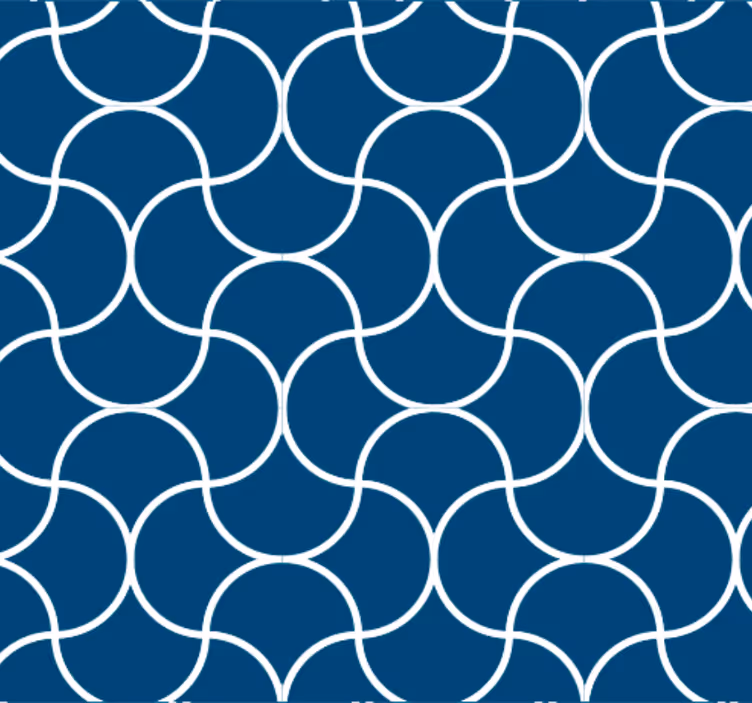 Tapeta do koupelny s geometrickým vlněním - TenStickers
