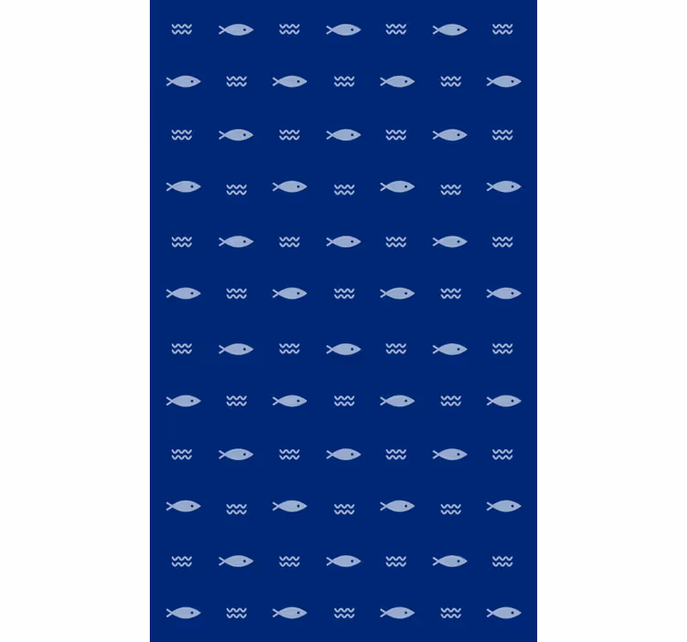 Tapeta do koupelny s rybím vzorem - TenStickers