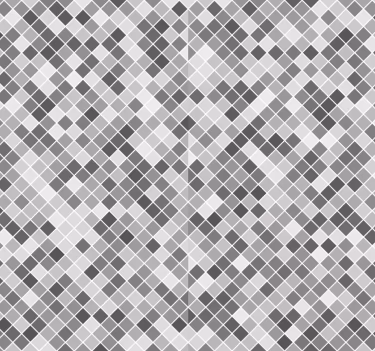 Tapeta do koupelny šedá mozaika - TenStickers