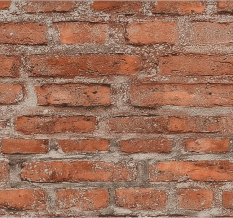 Tapeta do obývacího pokoje cihlově červená - TenStickers